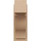 Ekena Millwork 7 1/2-in W x 12-in D x 20-in H Funston Block Rough Cedar Woodgrain TimberThane Outlooker, Primed Tan OUTUR075X12X20FST44RCPR - alternate 2